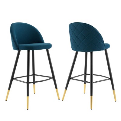 Modway Cordial Fabric Bar Stools - Set of 2