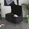 Home Design Bodhi Upholstered Flip top Storage Bench - 2 of 3