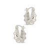 SHINE by Sterling Forever Abigail Ribbed Micro Hoop Earring - 4 of 4