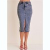 VENUS Womens Denim Midi Skirt - 3 of 4