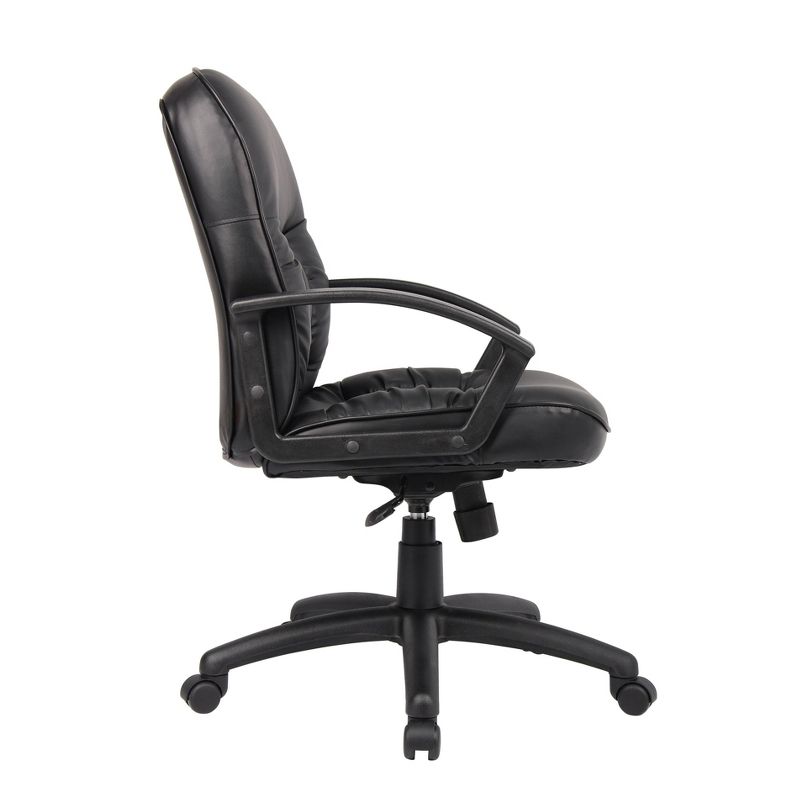 Mid Back Leatherplus Chair Black - Boss Office Products, 4 of 9