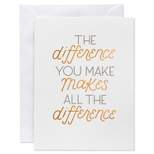 10ct Graduation Cards 'The Difference You Make'