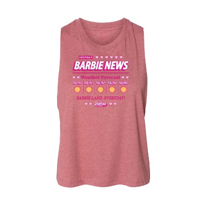 Women's - Barbie - Barbie Land New Weather Forecast Graphic Racerback Tank