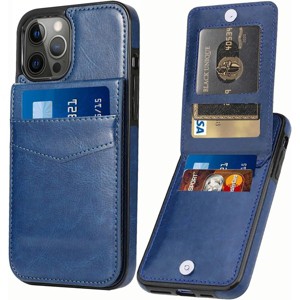 Entronix Case Compatible with iPhone 16 Pro Max - [6 Slot Card Holder] Slim Leather Wallet - 1 of 4