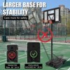 ODK Basketball Hoop Outdoor, Height Adjustable 5.58-10Ft Portable Basketball Goal with Enlarged Base & PC Backboard, Indoor Outdoor Hoops for Backyard - 3 of 4