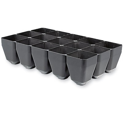 15-Cell Tray, Black - black - Gardener's Supply Company