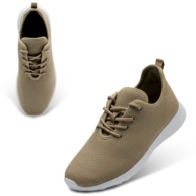 Alpine Swiss Riley Mens Knit Fashion Sneakers Lightweight Athletic Walking Tennis Shoes 9 M US Khaki — фото 8