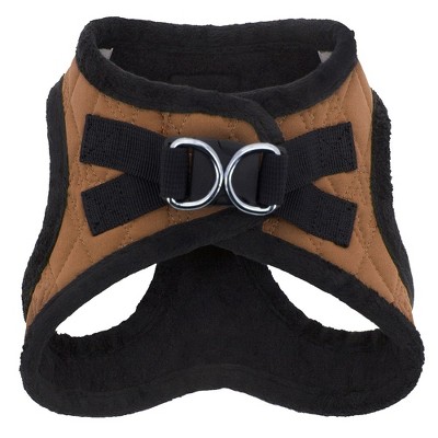 Voyager Step-In Plush Dog Harness for Small and Medium Dogs, Quilted Plush, Beige, L