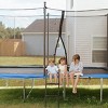 Teamson by Crowntec 15x9FT Black Rectangular Trampoline with Ladder and Enclosure - 2 of 4