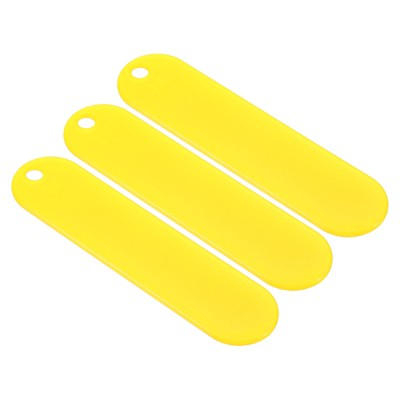 Unique Bargains Fishing Net Repair Line Kits Plastic Netting Needle Shuttle 3 Pcs Yellow 5.12"x1.26"x0.13"