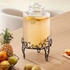 VEVOR Beverage Dispenser, 2.5 Gallon Drink Dispensers for Parties, Glass Juice Dispenser with Metal Stand, Stainless Steel Spigot, Clear - 2 of 4