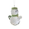 Ganz 2.5 Inch Mistletoe Snowman Ornament Faceted Tree Ornaments - 3 of 3