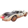 1966 Ford GT-40 MK II #98 White with Black Hood After Race (Dirty Version) 1/18 Diecast Model Car by Shelby Collectibles - 2 of 3