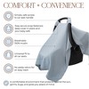 Comfy Cubs Baby Car Seat Cover - Infant Car Seat Cover for Sun with Large Size Car Seat Canopy - 3 of 4