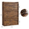 Wooden Shoe Cabinet with 2 Flip Drawers, Home Shoe Organizer, Shoe Rack with Adjustable Shelf, for Entryway, Hallway, Living Room - 3 of 4