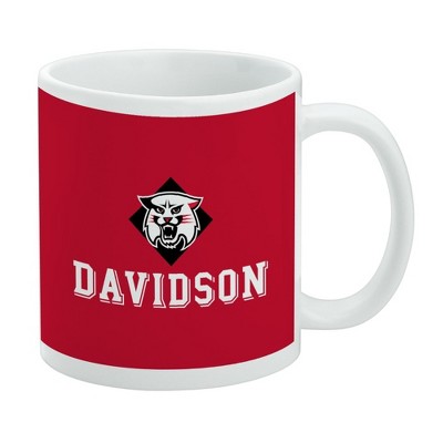 Davidson University Primary Logo Ceramic Coffee Mug Novelty Gift Mugs for Coffee Tea and Hot Drinks 11oz White