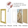 Attop 8x10 Picture Frames Set of 2, Ornate Photo Frame Display 5x7 Pictures with Mat or 8x10 without Mat, Rustic Gold - 2 of 4