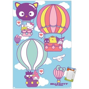 Trends International Hello Kitty and Friends: 22 Seize The Moment - Hot Air Balloons Unframed Wall Poster Prints - 1 of 4