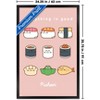 Trends International Pusheen: Bento Box - Everything Is Good Sushi Grid Framed Wall Poster Prints - 3 of 4