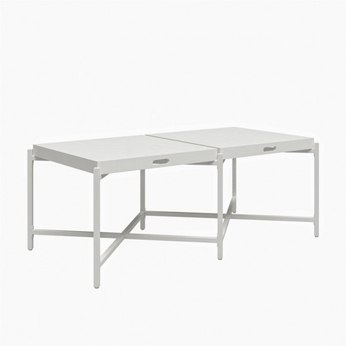 Levitt Coffee Table With Removable Tray Top White Room Joy Target