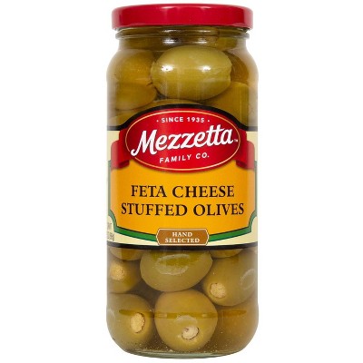 Mezzetta Feta Cheese Stuffed Olives - 6 pack, 9.5 oz