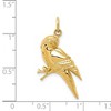 Black Bow Jewelry 14k Yellow Gold 2D Parrot Pendant - 4 of 4