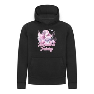 Everyday Kids Mermaid Collection Mermaid in Training Girls Pullover Hoodie – Cute Mermaid Graphic Sweatshirt - 1 of 4