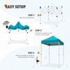 EAGLE PEAK 5x5ft Easy Setup Pop Up Canopy Folding Tent Sun Shelter UV50+ - 2 of 4