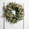 Sullivans Artificial Eucalyptus and Flower Wreath 23"H; Pink - 3 of 3