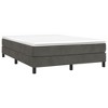 vidaXL Velvet Box Spring Bed Frame, Full Size with Robust Plywood and Engineered Wood Construction - 2 of 4