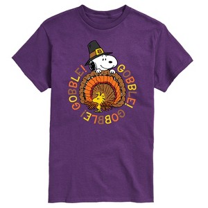 Men's - Peanuts - Gobble Gobble Short Sleeve Graphic T-Shirt - 1 of 4