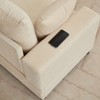 Mjkone Modern Extra-Large Corduroy Upholstered Modular Sectional Sofa Set,Deep Seat Sleeper Chair Indoor with Ottoman - 4 of 4