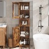 Tall Kitchen Cupboard With Shelves, Tall Bathroom Storage Cabinet, Freestanding Storage Cupboard Unit for Kitchen Bathroom Dining Room Living Room - 3 of 4