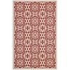 Modway Ariana Vintage Floral Trellis 4x6 Indoor and Outdoor Area Rug – Low Pile Patio Carpet with Classic Bohemian Pattern - 3 of 4