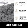 Bath Rug 30x20, Rubber Backing Quick Dry Washable Microfiber Mats, Gray - 4 of 4
