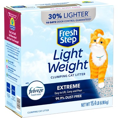 Fresh Step Lightweight Extreme Scented Litter with the Power of Febreze Clumping Cat Litter- 15.4lb_8