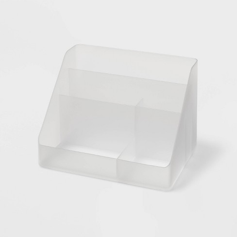 Medium Plastic Desk Organizer Clear - Brightroom™ : Target