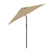 9' x 9' Steel Market Polyester Patio Umbrella with Crank Lift and Push-Button Tilt Antique Beige - Astella: Rustproof, Water-Resistant - 2 of 4