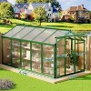 Garvee Greenhouse for Outdoors, Polycarbonate Greenhouse with Quick Setup Structure and Roof Vent, Aluminum Greenhouses Heavy Duty for Garden, Lawn - 4 of 4