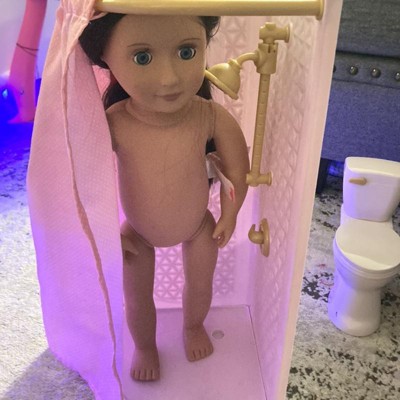 18 inch best sale doll bathroom set