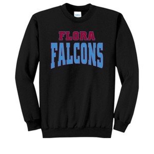 Adult A C Flora High School Falcons Name Classic Fleece Crewneck