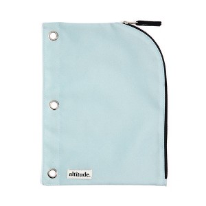 Altitude Single Zip Pencil Pouch Binder Case Seafoam Blue - 1 of 4