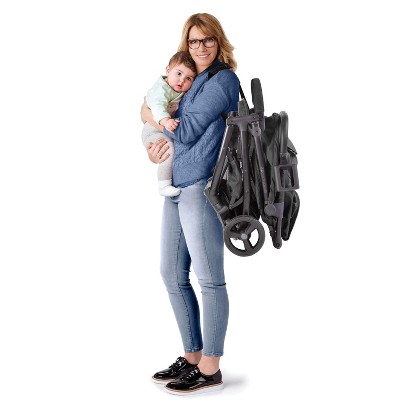 Ingenuity 3Dquickclose CS  Compact Fold Stroller - Black: Metal Frame, 5-Point Harness, EVA Tires, Single Configuration ‼️could be missing or broken parts ‼️