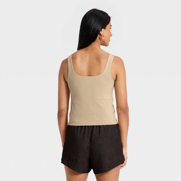 Top Tipo Tanque Sculpt de Cuello Cuadrado para Mujer - A New Day™ 2