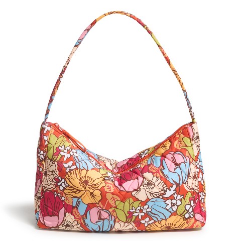 Vera Bradley Women's Outlet Ultralight Slouchy Shoulder Bag Midday Garden