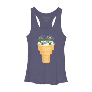Women's Design By Humans Sno-Cone By BullShirtCo Racerback Tank Top - 1 of 3