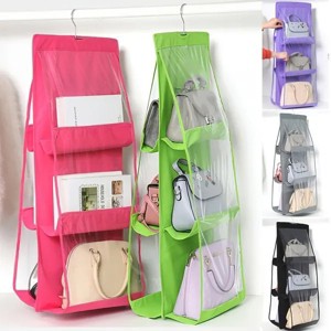 1pc Double-sided Bag Hanging Hanger, Bag Hanging Organizer, Bag Collection Storage Holder 20lbs(MAX) - 1 of 4