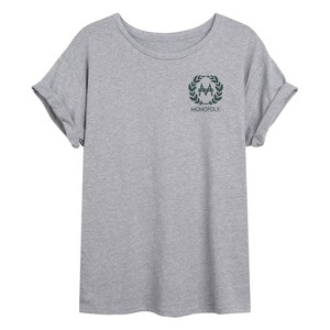Women's - Monopoly - Celebrate The Hustle Oversized Graphic T-Shirt - 1 of 4