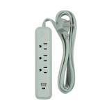 Globe Electric 6' 3 Outlet Extension Cord Apricot