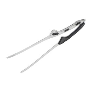 Unique Bargains Food Tongs Pointed Head Food Tong Plastic Handle Design Dishwasher Safe Stainless Steel 9 Inch 1Pcs - 1 of 3